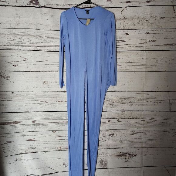 J. Crew Tie Front Blue Long Sleeve Tee Top XS NWT - Picture 3 of 8